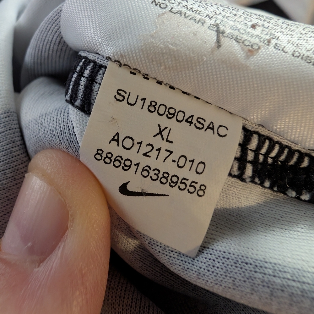 Nike x Off-White Mercurial NRG X Football Jersey 'Black Total Orange', Size XL - Picture 6 of 6